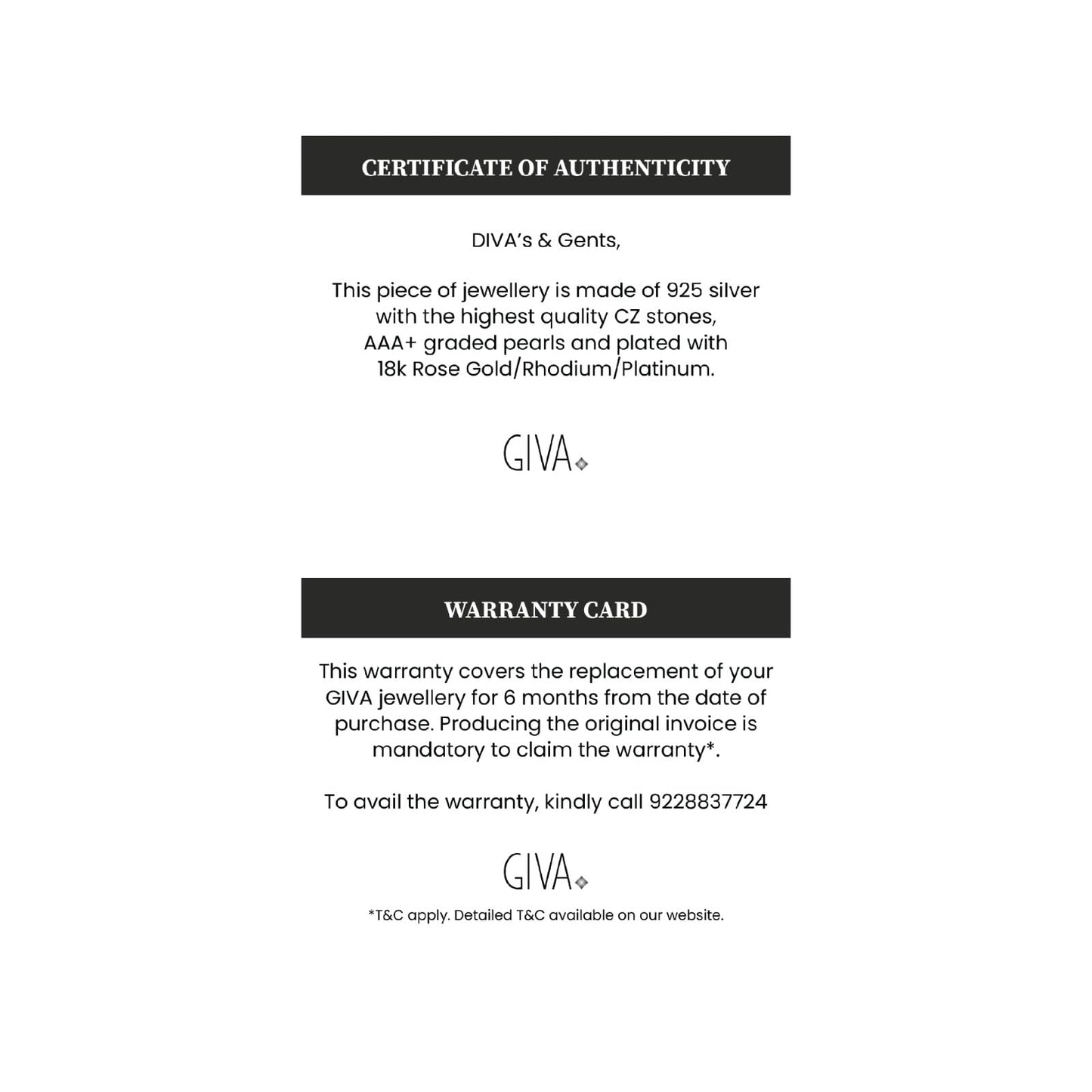 GIVA 925 Silver Jewellery|Gifts for Women & Girls|Wedding and Christmas Gifts|6 Months Warranty|Free Life Time Plating