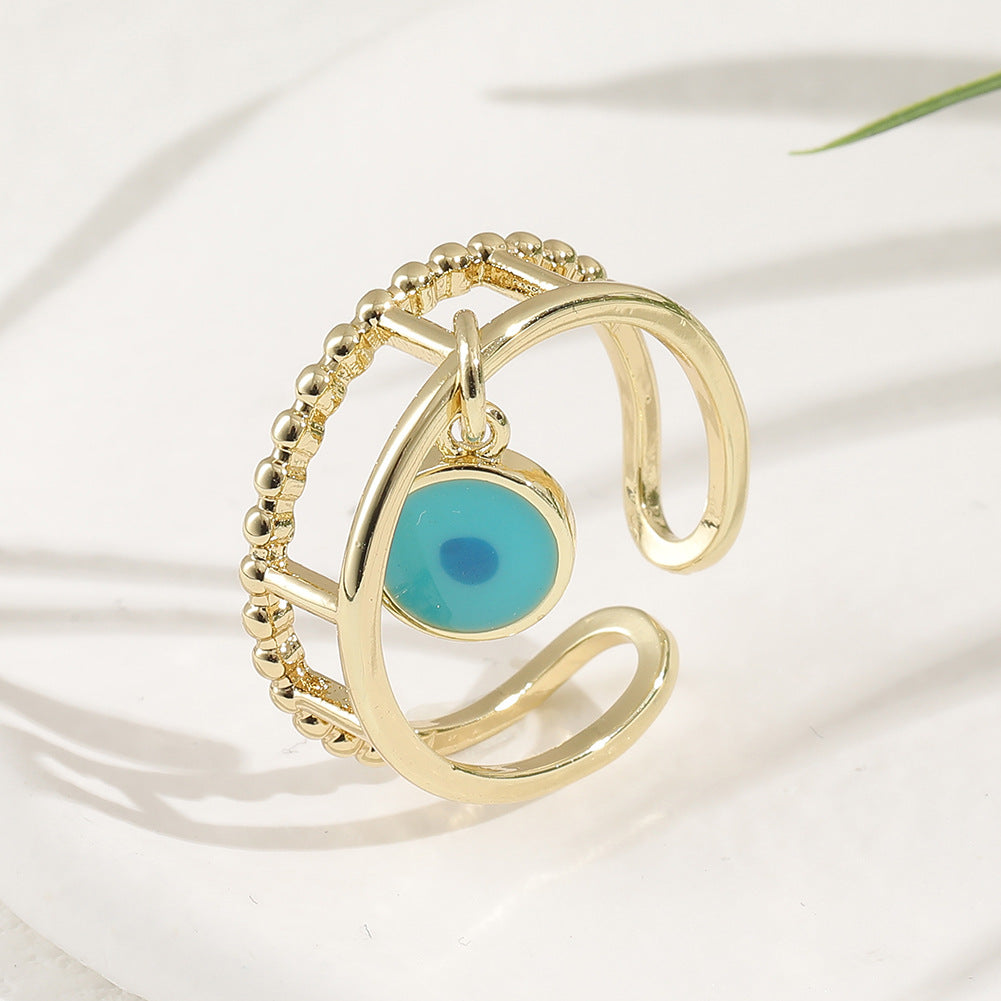 Devil's Eye Hip Hop Opening Adjustable Ring