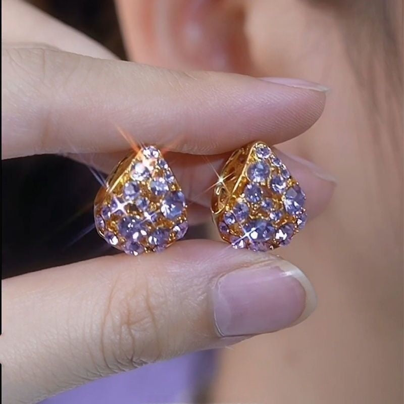 Elegant Zircon Tassel Earrings For Women