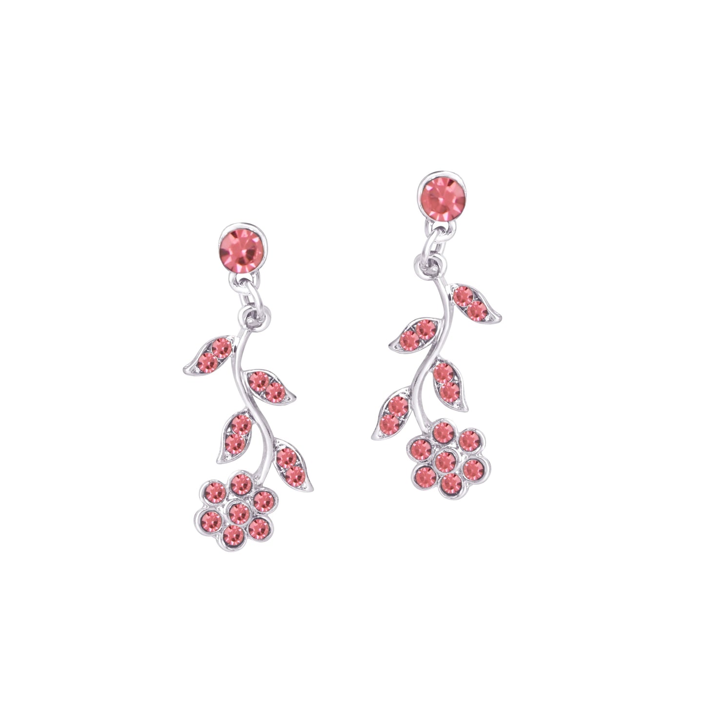 Atasi International American Diamond Style Silver Plated Necklace with Earrings Jewellery Set for Women – Perfect for Party, Wedding, and Engagement