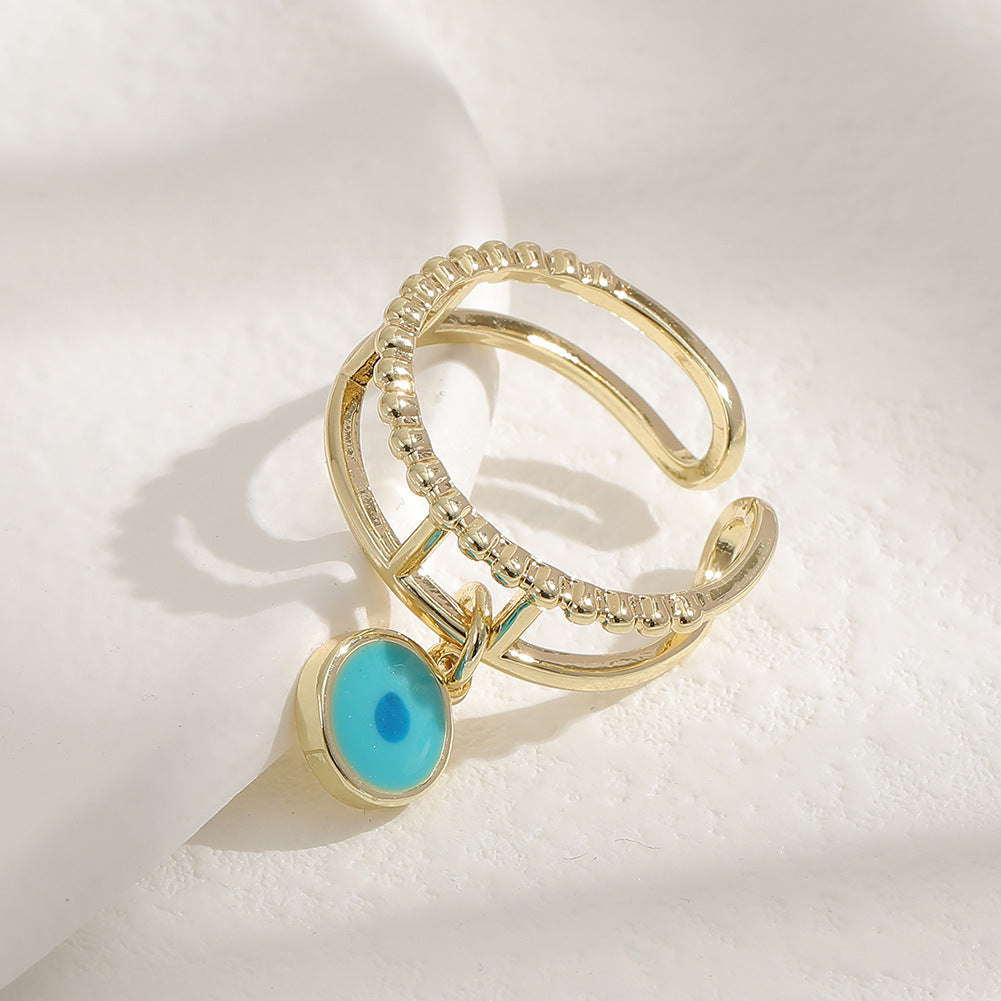 Devil's Eye Hip Hop Opening Adjustable Ring