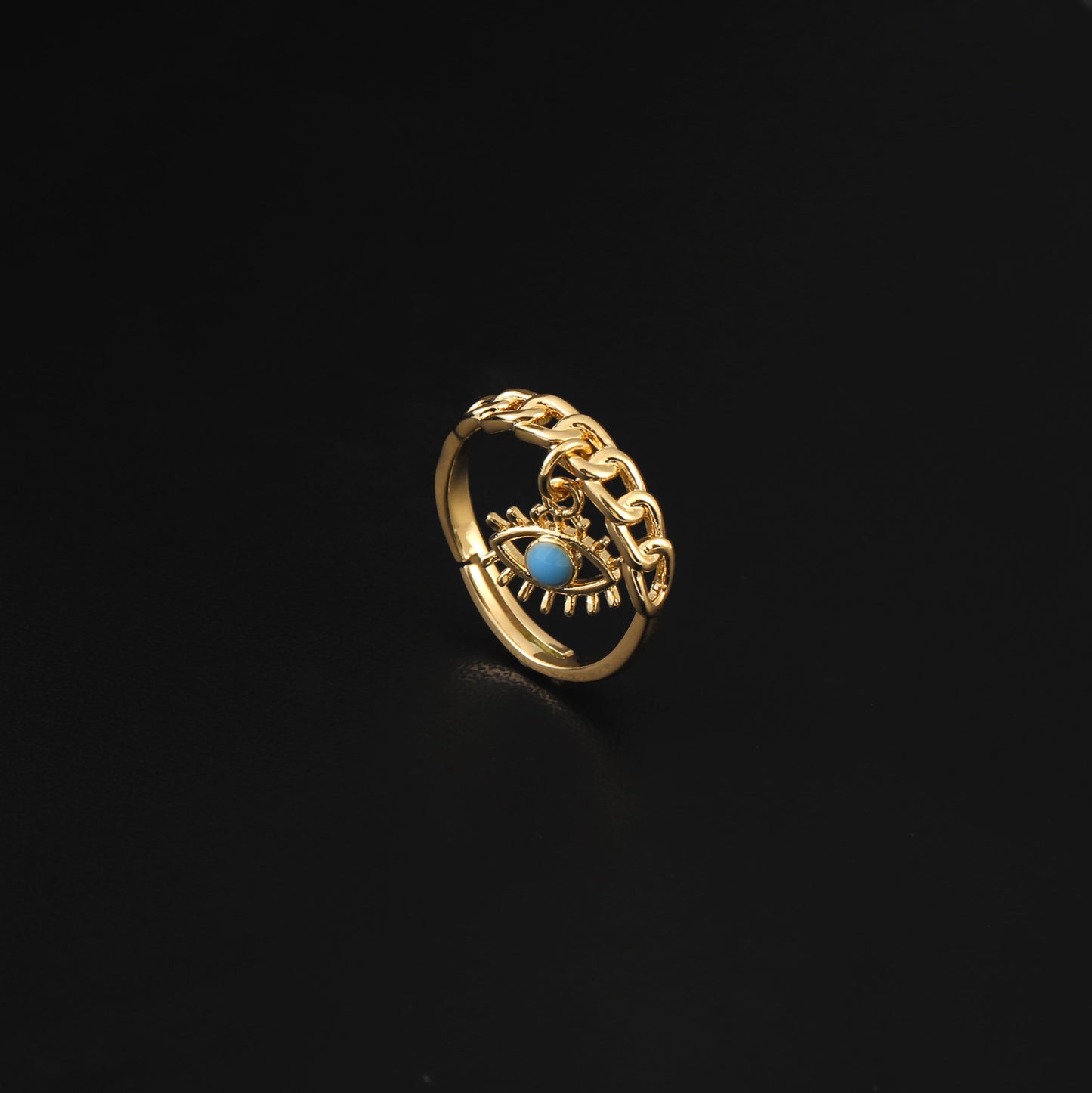 Devil's Eye Hip Hop Opening Adjustable Ring