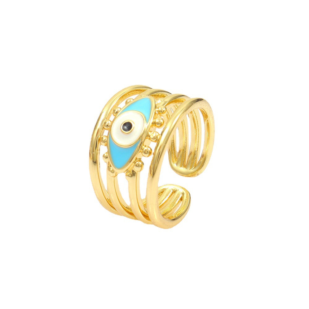 Devil's Eye Hip Hop Opening Adjustable Ring