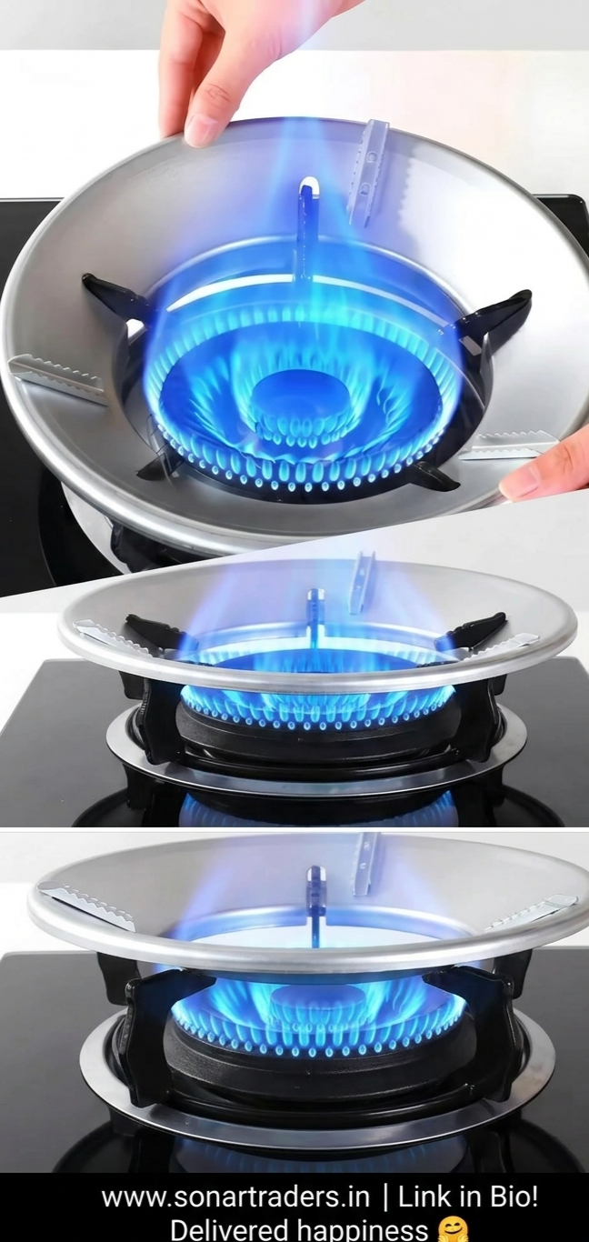 Gas Saver Burner Stand, Gas Savior Jali Kitchen Tool for Home Stove Fire